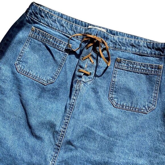Y2K Denim Knee Length Skirt - Picture 2 of 5